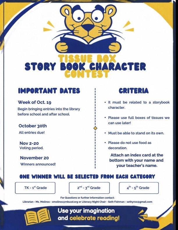 Save the Date for Literacy Night on Nov. 4th!