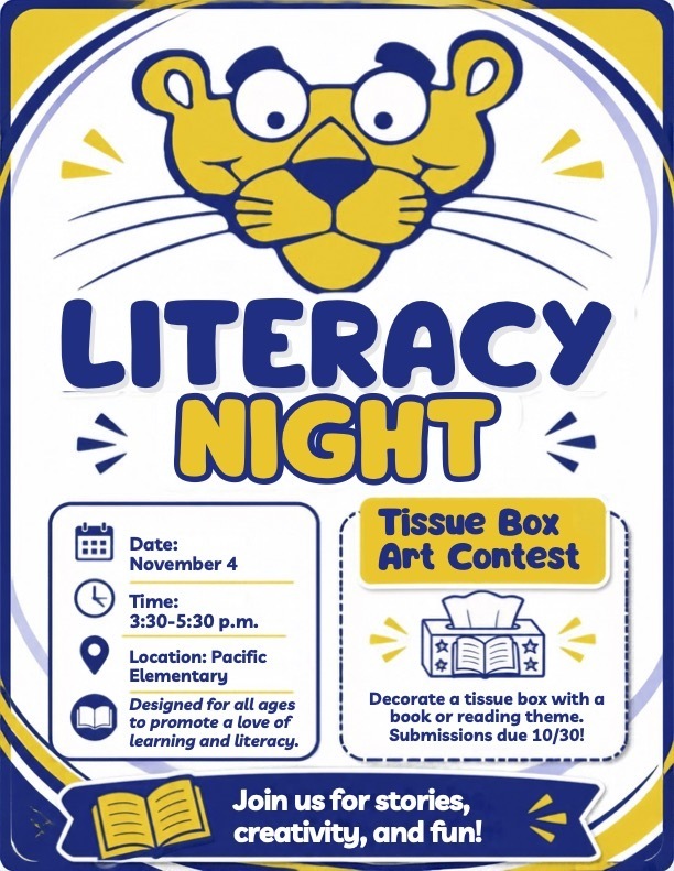Save the Date for Literacy Night on Nov. 4th!