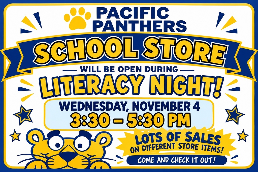 PACIFIC PANTHERS SCHOOL STORE SALE!