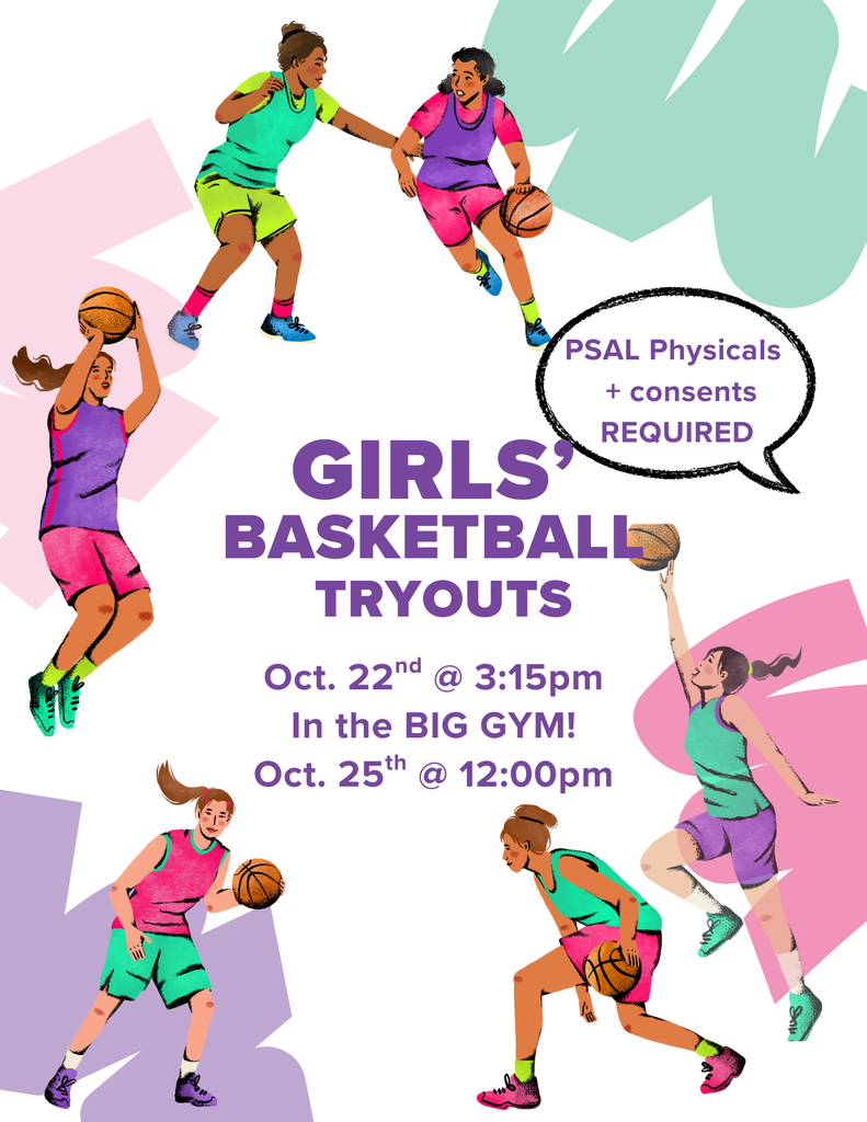 Girls basketball tryouts. Medicals and consents required!