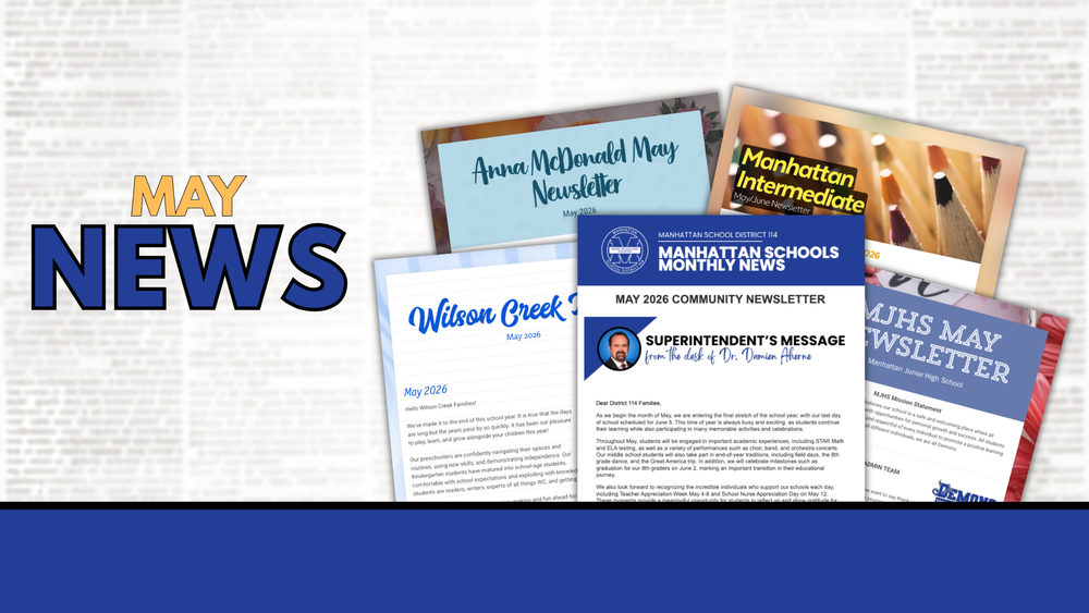 may newsletters from all schools