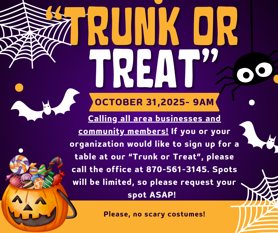Purple background with spider webs, spider, white bats and jack'o' lantern full of Halloween Candy