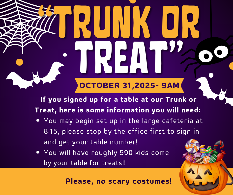 Purple background with spider webs, spider, white bats and jack'o' lantern full of Halloween Candy