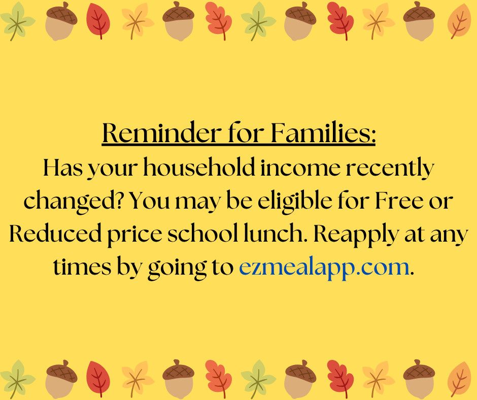 Yellow background with acorns and leaves as the border.