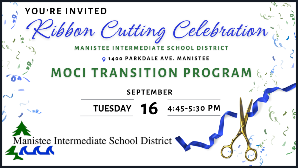 Invite to Ribbon Cutting event.