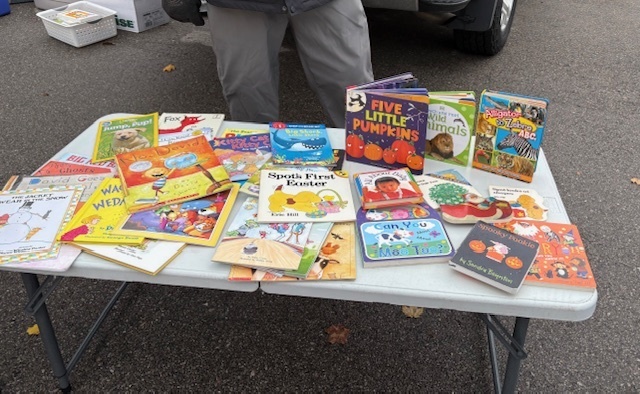 Books were available for all ages.