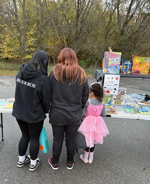 Chapter books were on hand for the big kids.