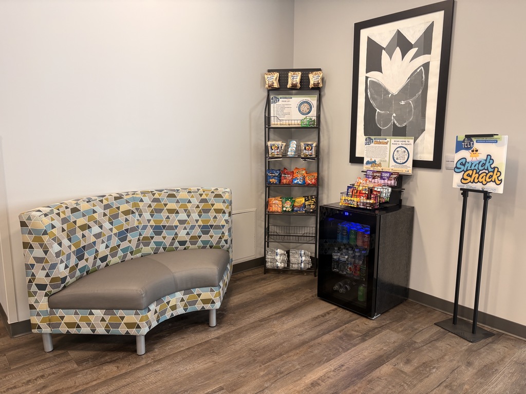 Display of snacks area