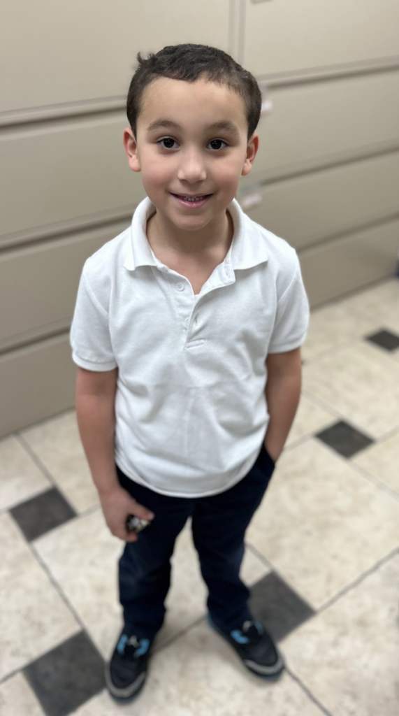 A student who won our Spartan Raffle last week!