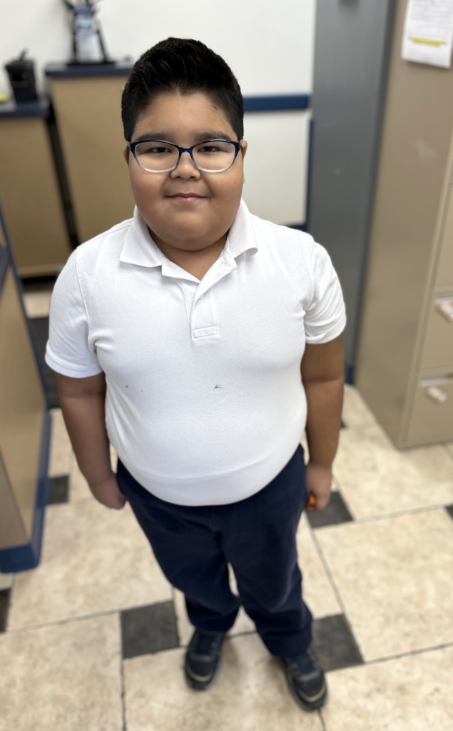 A student who won our Spartan Raffle last week!