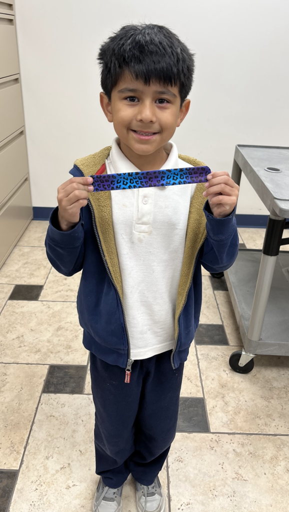 A student who won our Spartan Raffle last week!