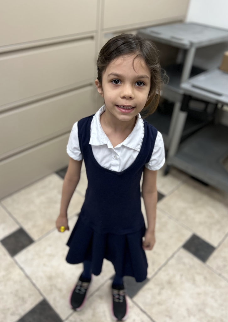 A student who won our Spartan Raffle last week!