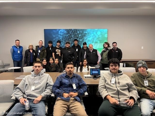 Manson students tour data center in Wenatchee.