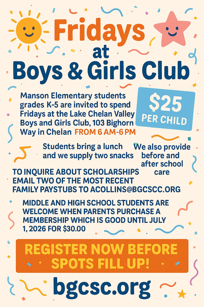 Boys and Girls Club Fridays
