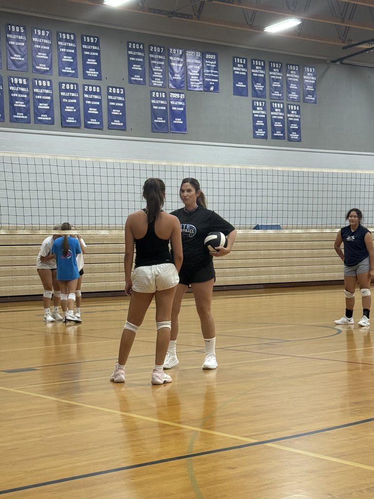 Volleyball camp lessons.