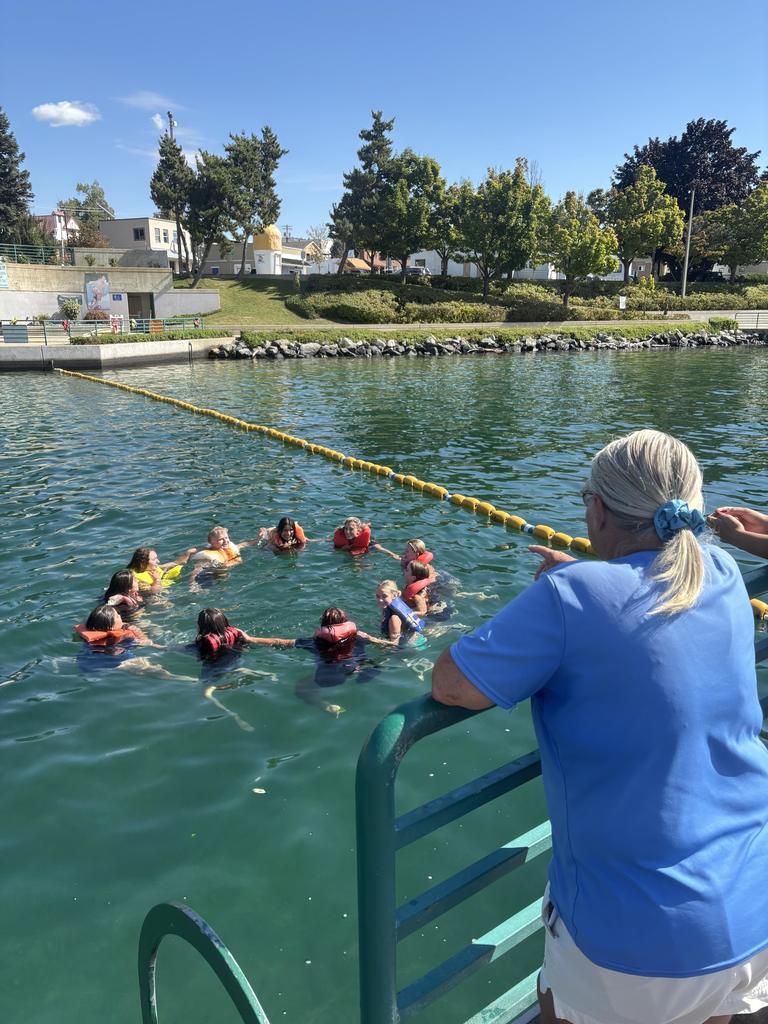 Vicky Downey teaches water safety.