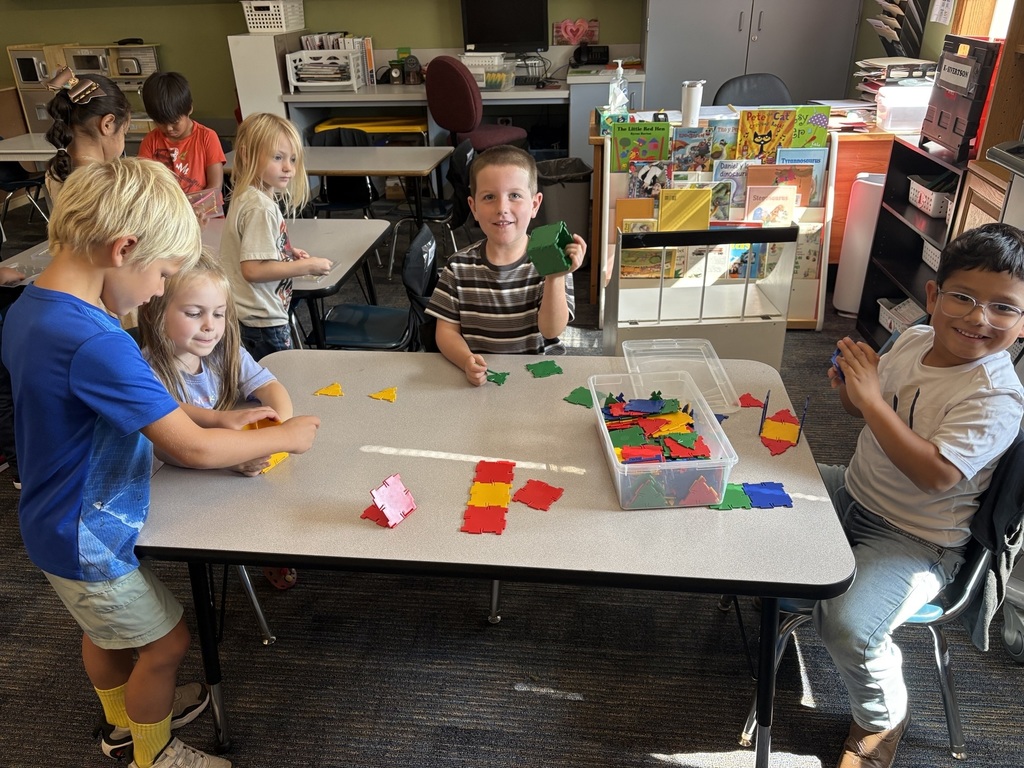 More students with blocks.