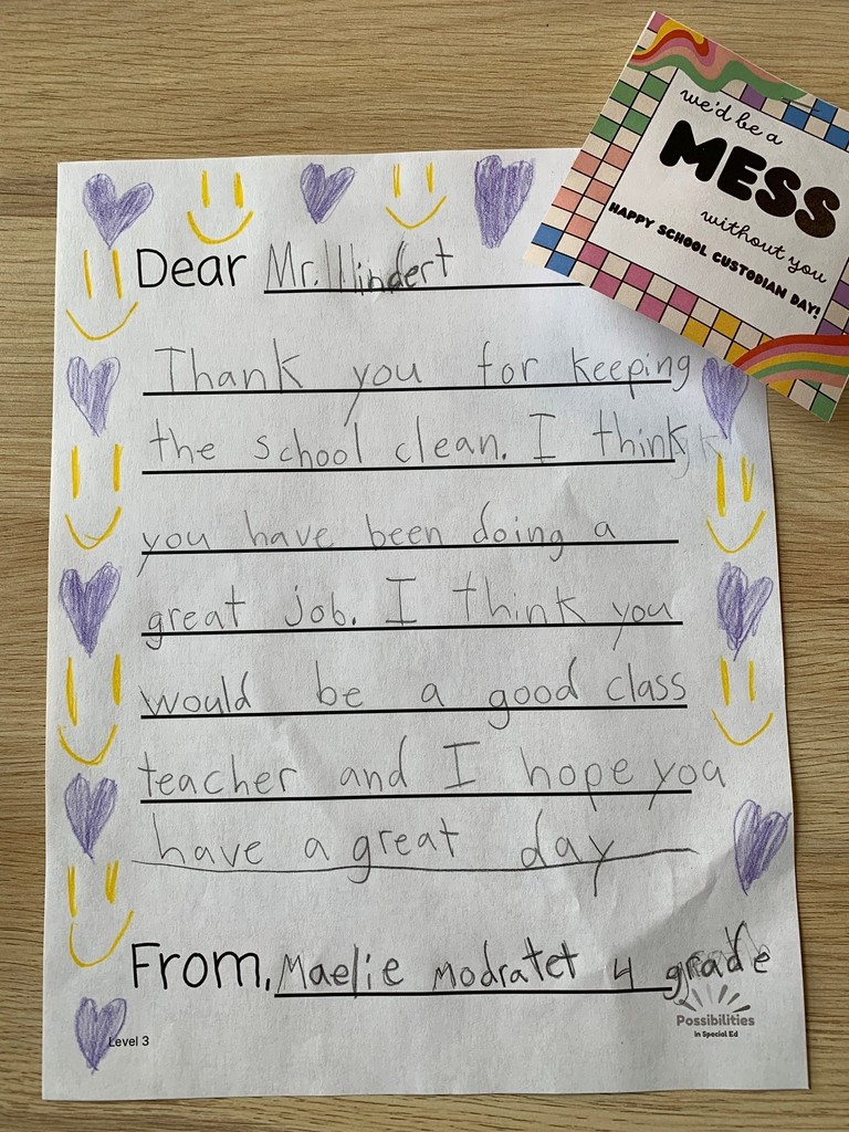 Letter to Mr. Lindert