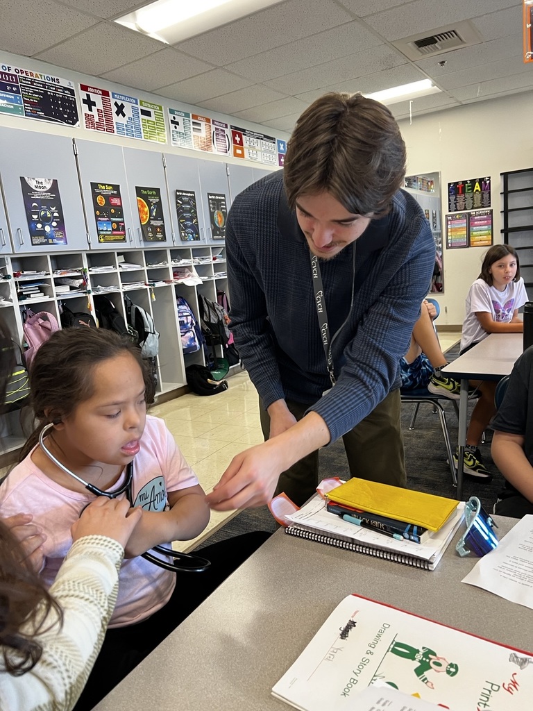 Student hears her own heartbeat.