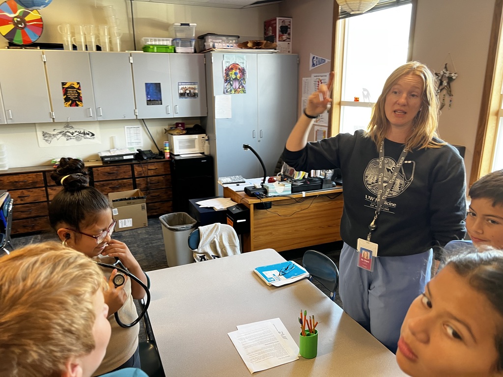Students learn from Dr.