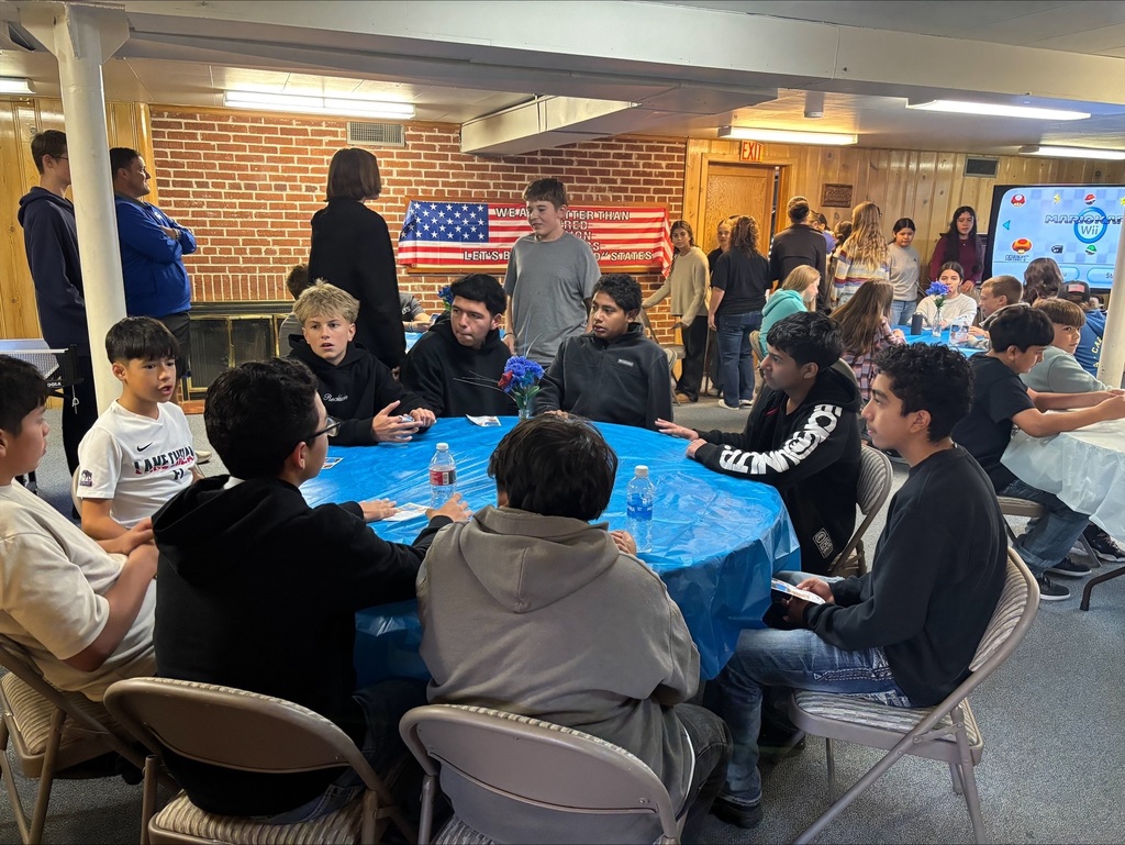 Middle School boys having a discussion.
