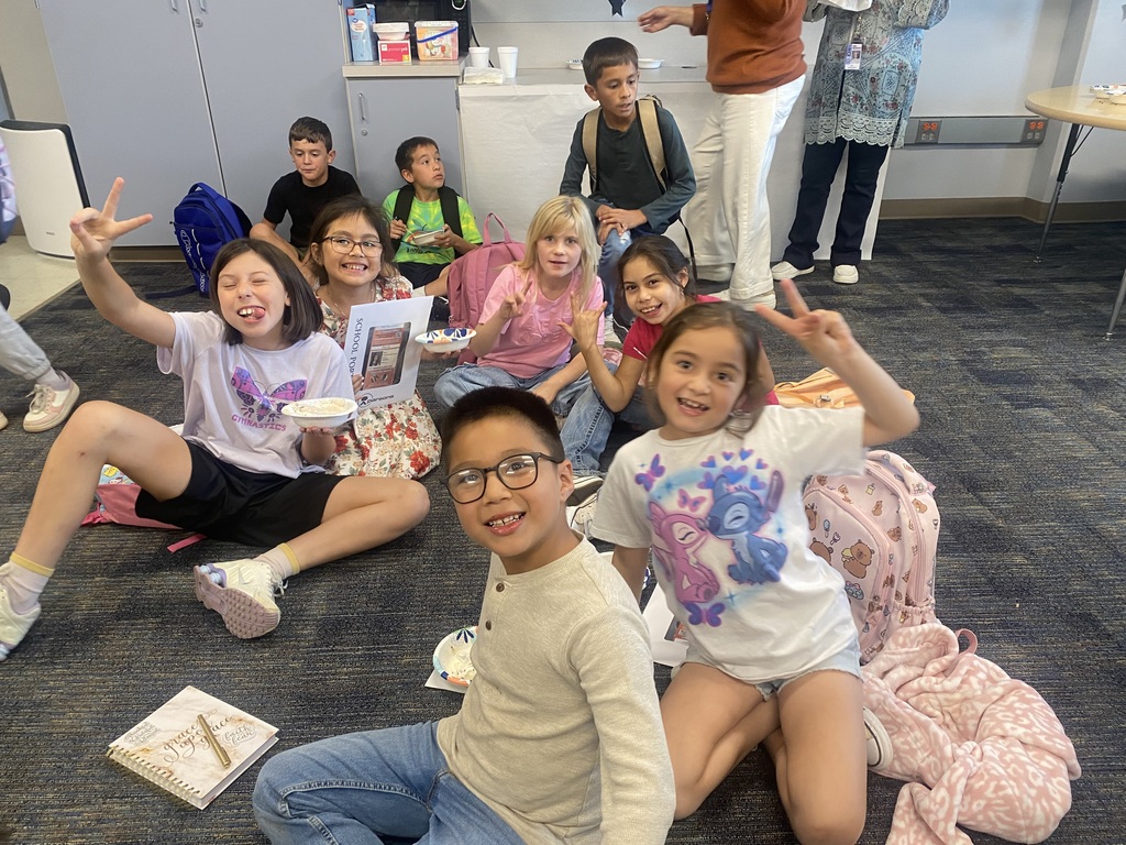 Kids celebrating.