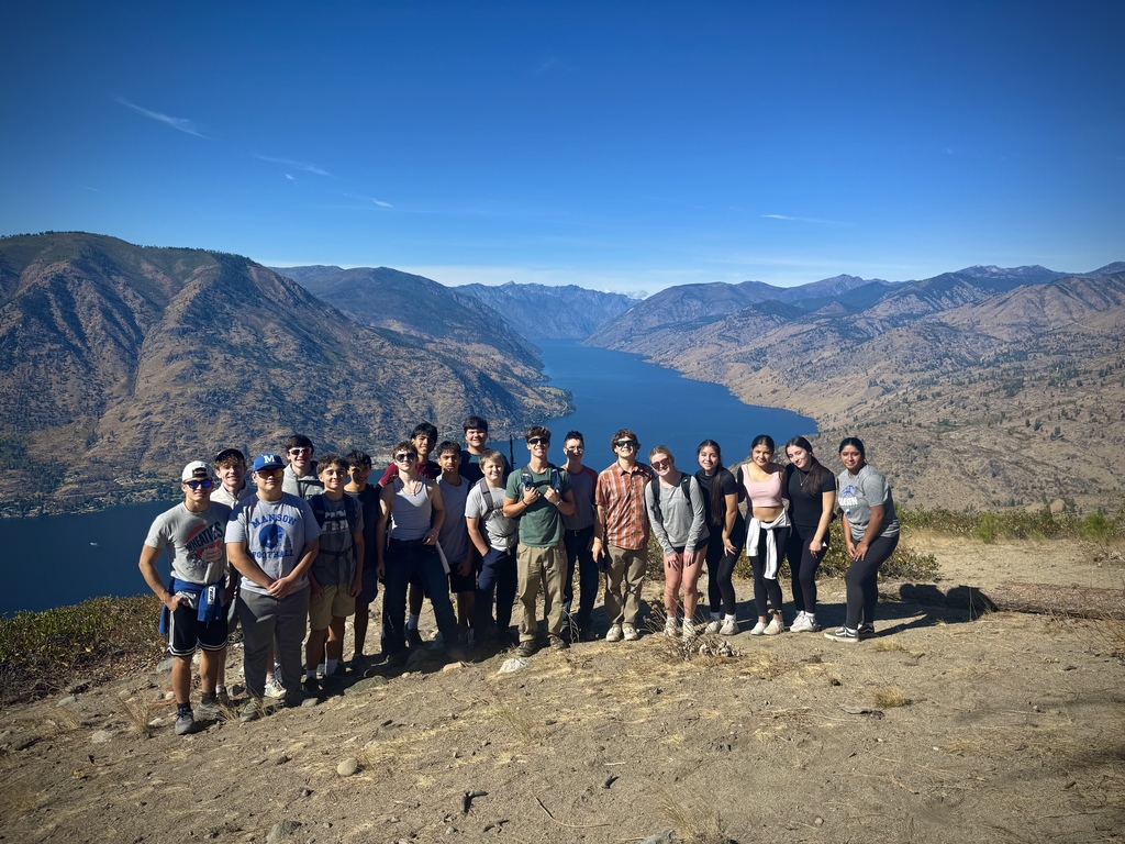 Manson students on top of Fourth of July Peak.