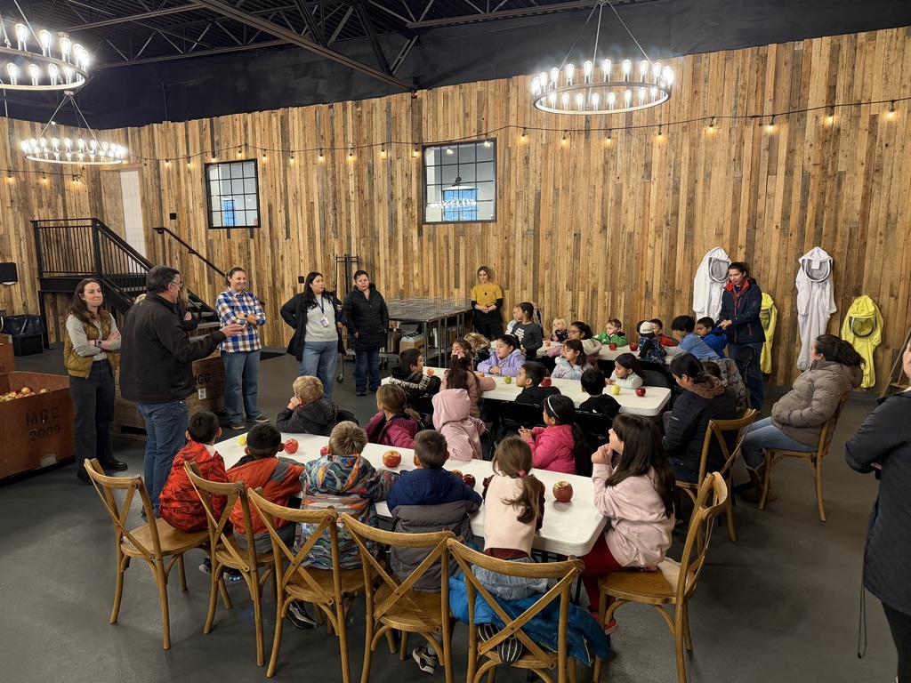 Students learn about how apples are chosen for market and how to preserve them.