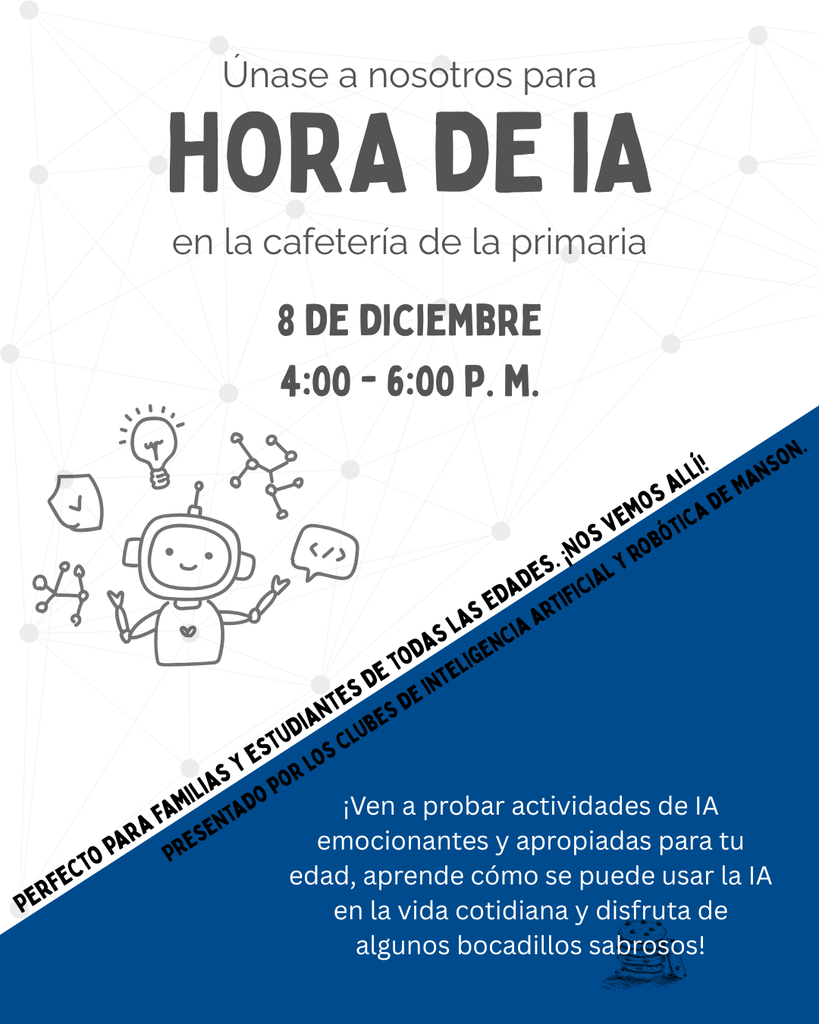 An Hour of AI invitation in Spanish.