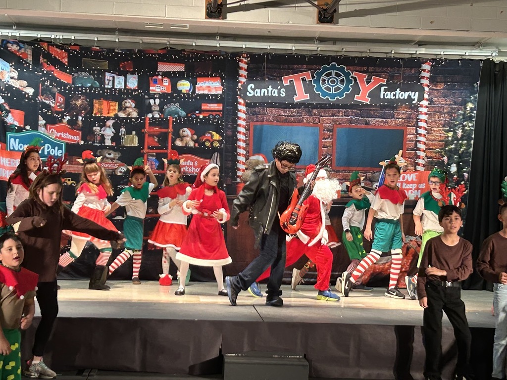 Elves and the cast of the play.