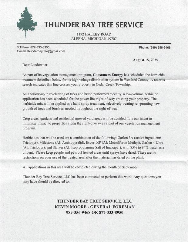 Pesticide notice
