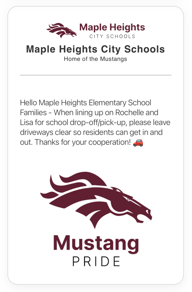 School Drop off/Pick Up