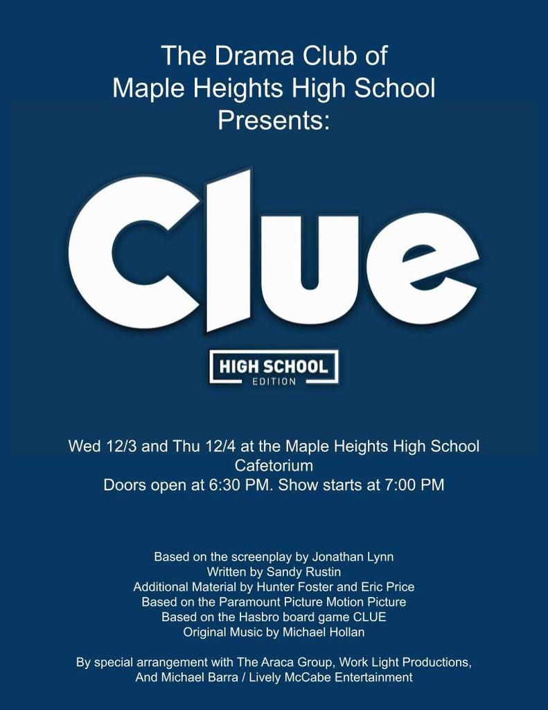 Clue Flyer