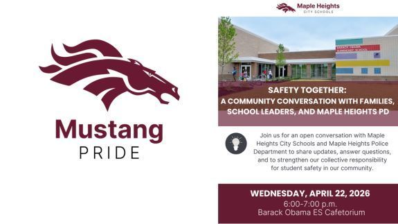 Maroon and White Flyer about Safety Together Meeting