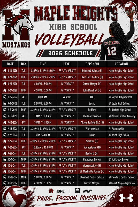 Volleyball Schedule 