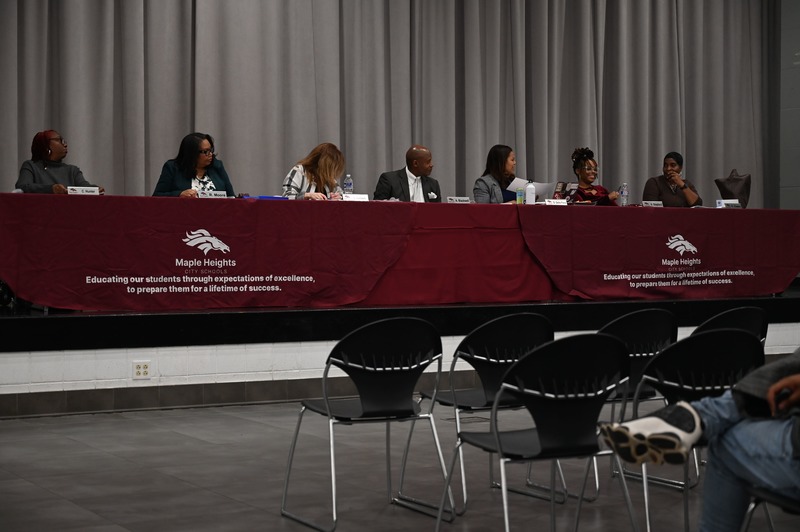 Maple Heights Board of Education Members at January session