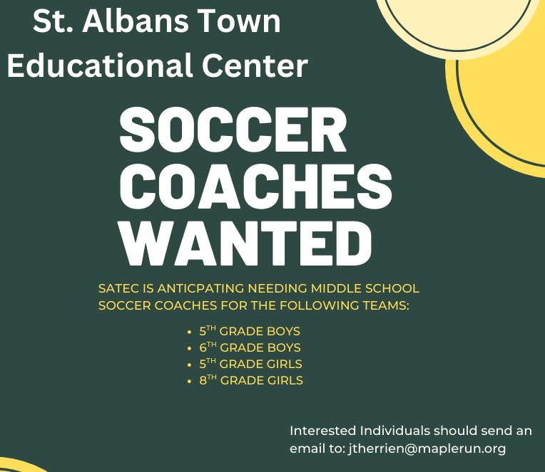 soccer coaches wanted