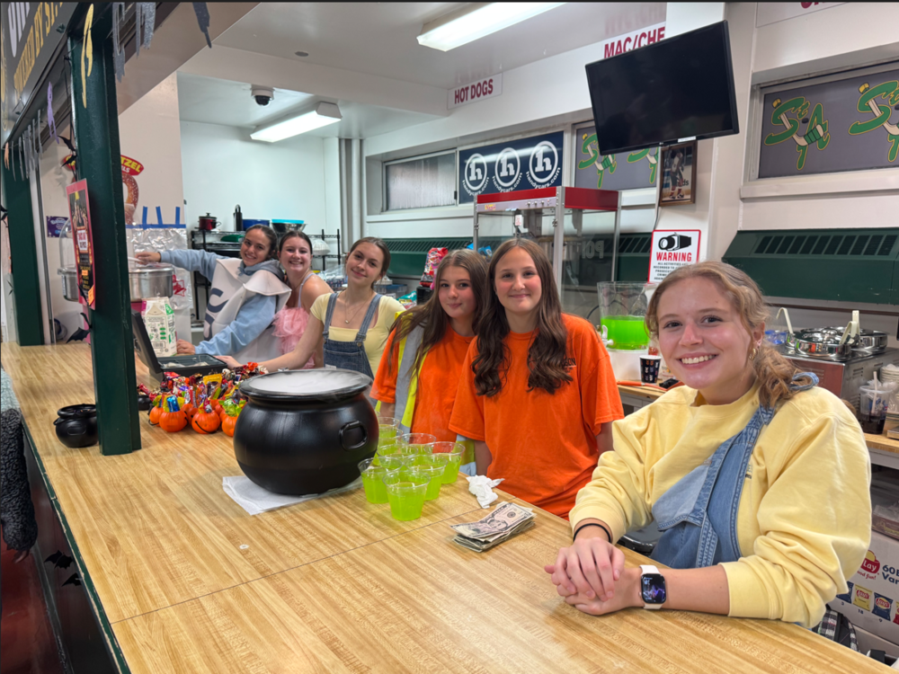 Image of student volunteers at Community Movie Night