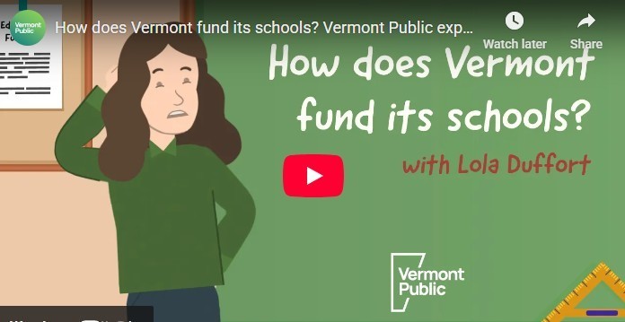 How does Vermont pay for schools?