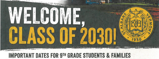 Welcome Class of 2030 image