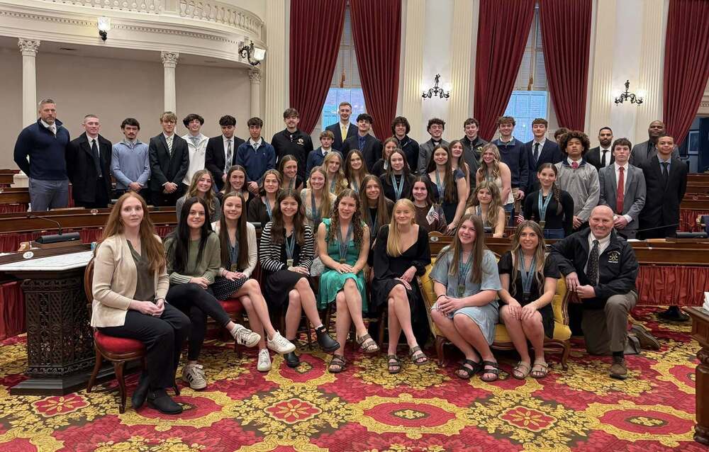 D1 State champs at the statehouse