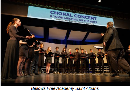 Image of Choral Concert printed in the Bernie Buzz