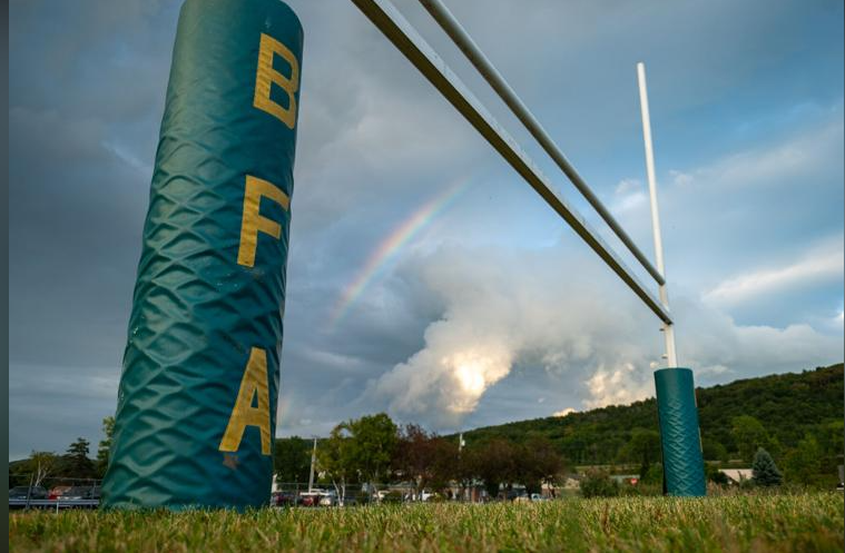 Image of BFA goal post at CPSC field