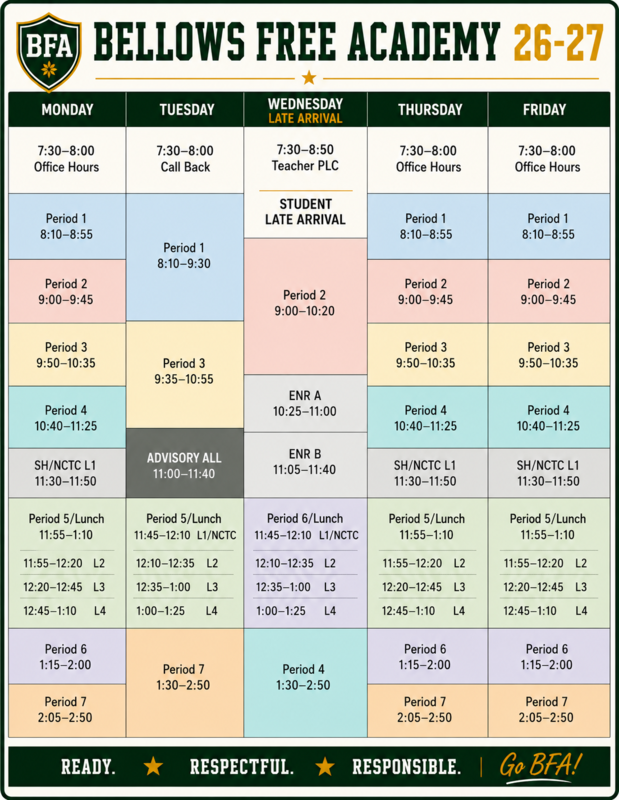 Bell Schedule