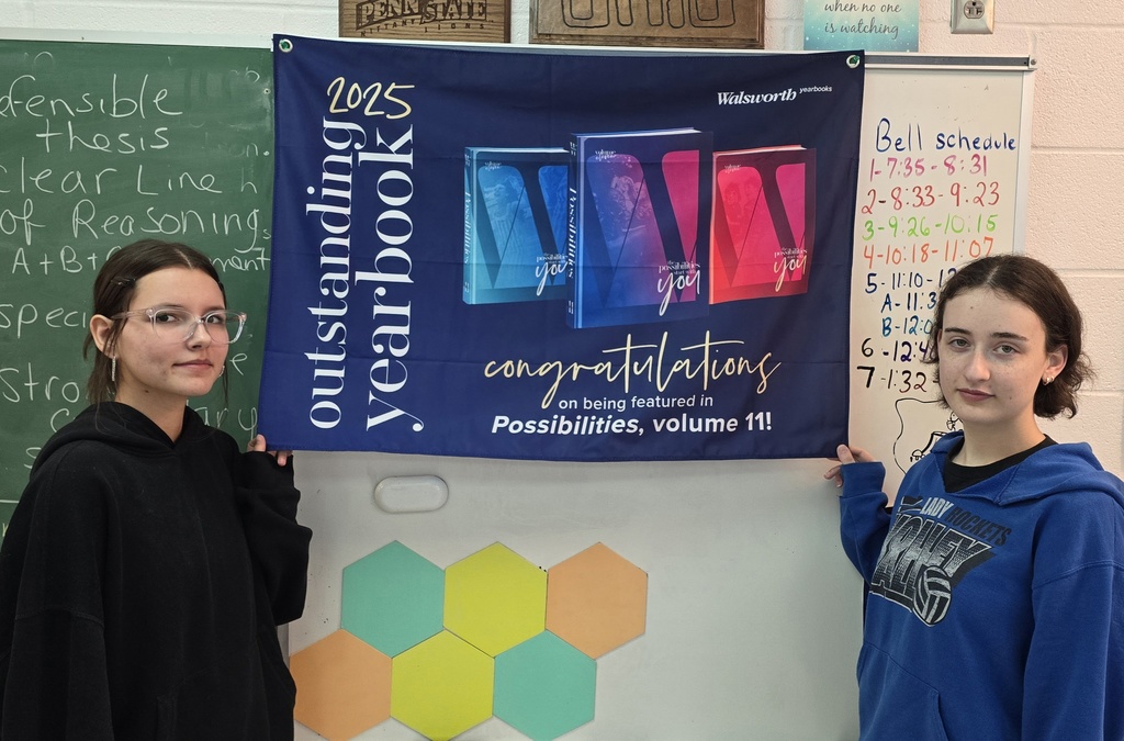 Last yearβs yearbook, For the Record, has been recognized by Walsworth as one of the top 10% of yearbooks in the nation! Even more excitingβit will be featured in Walsworthβs Possibilities book, a publication shared with yearbook advisors across the country for inspiration and ideas. A special shoutout to seniors Kaitlyn Manes and Leila Canaveral, who helped create last yearβs award-winning book and continue their hard work on this yearβs edition. We are so proud of their creativity and dedication! π