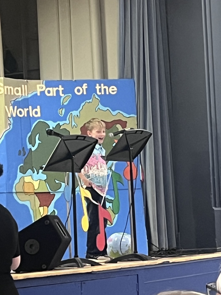 Great job to our 2nd graders on their spring play, “We Are a Small Part of the World!” 🌍🎭🚀
