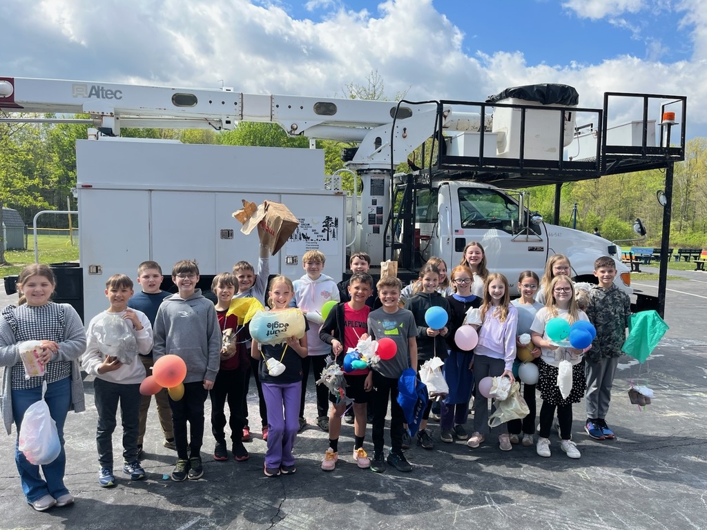 ur 4th graders put their creativity and engineering skills to the test during their annual STEM Egg Drop Challenge! 🥚🚒  On Thursday, May 7, students designed and built their own egg protection devices to see if their egg could survive a 30-foot bucket truck drop. This hands-on activity is always a student favorite, and this year we had 20 surviving eggs!  Great job to all of our young engineers for their hard work, problem-solving, and creativity!
