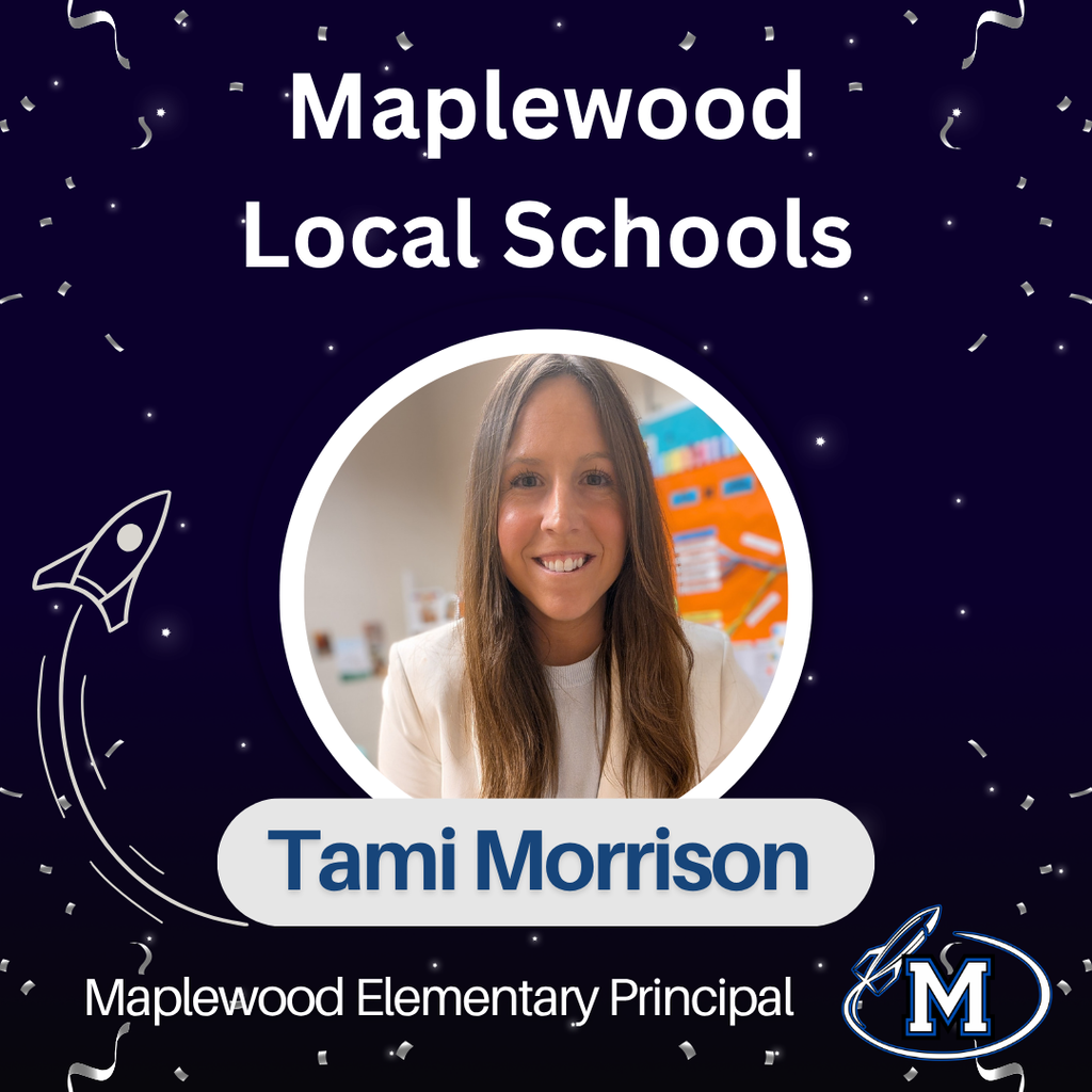 π Maplewood Local Schools is excited to announce Mrs. Tami Morrison as our next Maplewood Elementary Principal! Mrs. Morrison has proudly served the Maplewood community as a member of the Board of Education for the past eight years. She and her husband, Dave, are both proud Maplewood graduates, and their daughter, Clara, attends Maplewood. As lifelong supporters of the Rockets, the Morrison family has deep roots in our school community. Mrs. Morrison's dedication to Maplewood and her passion for student success make her an excellent choice to lead Maplewood Elementary. Please join us in congratulating Mrs. Morrison on her new role as Principal of Maplewood Elementary! π #MaplewoodRockets #RocketPride #MaplewoodLocalSchools #OnceARocketAlwaysARocket