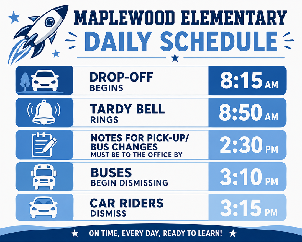 elementary daily schedule