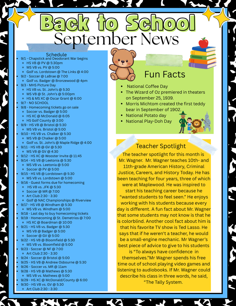 MHS NEWSLETTER